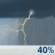 This Afternoon: A chance of showers and thunderstorms. Mostly cloudy, with a high near 81. Southeast wind around 8 mph. Chance of precipitation is 40%. New rainfall amounts less than a tenth of an inch possible. This Afternoon: Chance Showers And Thunderstorms